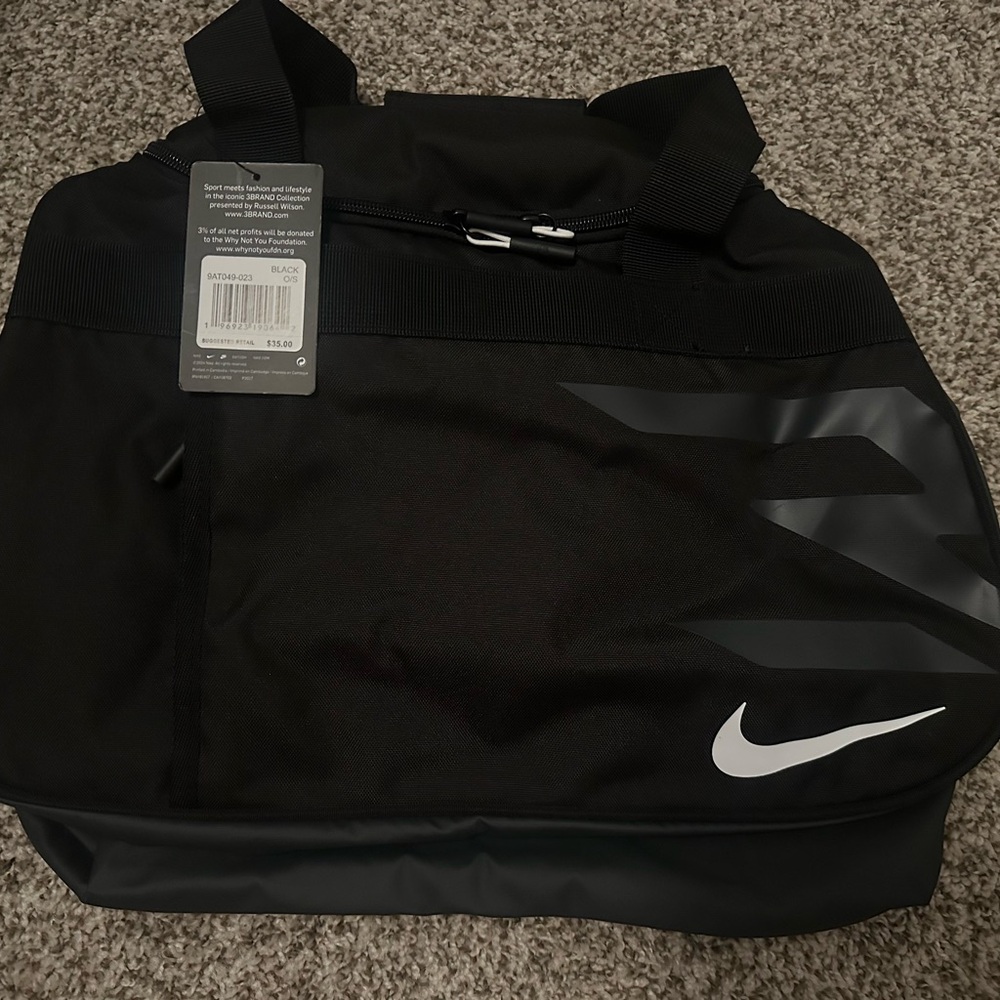 Nike Black and Gray 3Brand By Russell Wilson Duffel Bag
